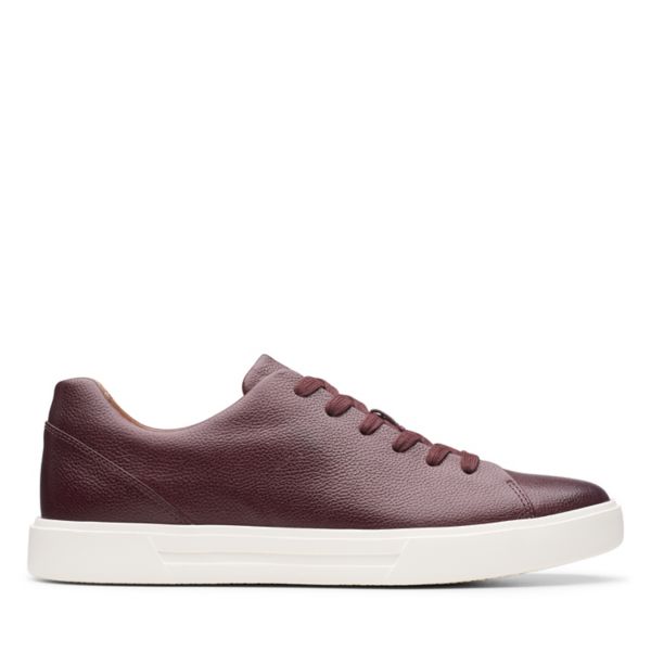 Clarks Mens Un Costa Lace Trainers Burgundy | USA-5704693